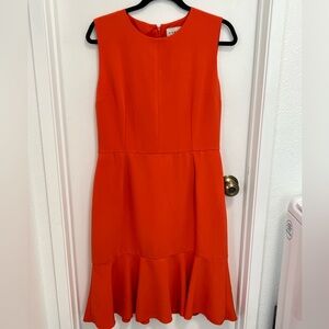 Land’s End Women Orange Sleeveless Dress